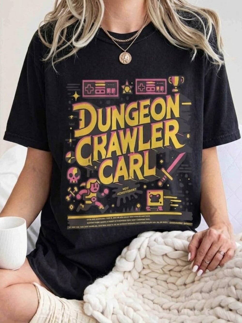 New Achievement LitRPG Graphic Tee, Fantasy Sci-Fi Bookish Shirt